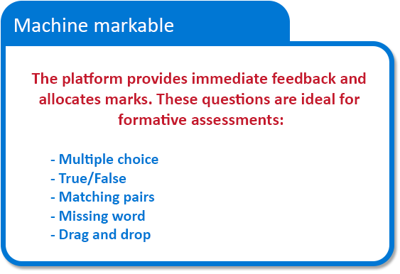 Machine markable